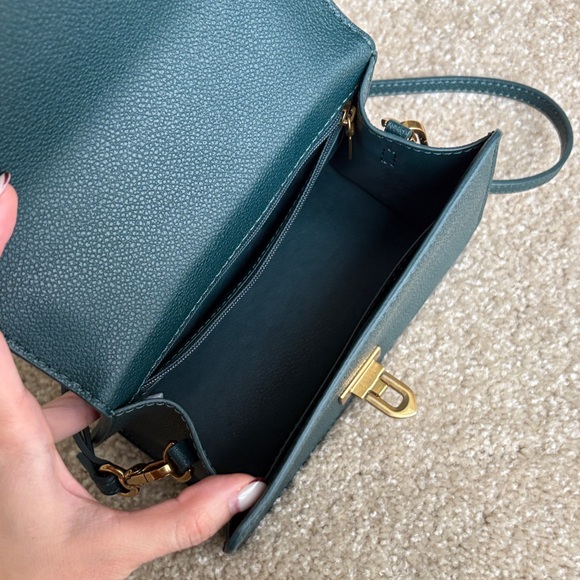 Charles & Keith Teal Mini Bag with Gold Accents - Picture 3 of 6